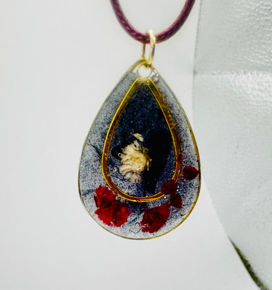 Crimson Bloom Pendant