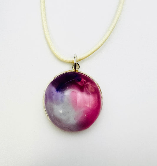 Cotton Candy Sphere Pendant