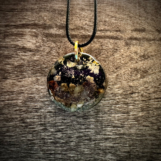 Kaw River Sphere with gold