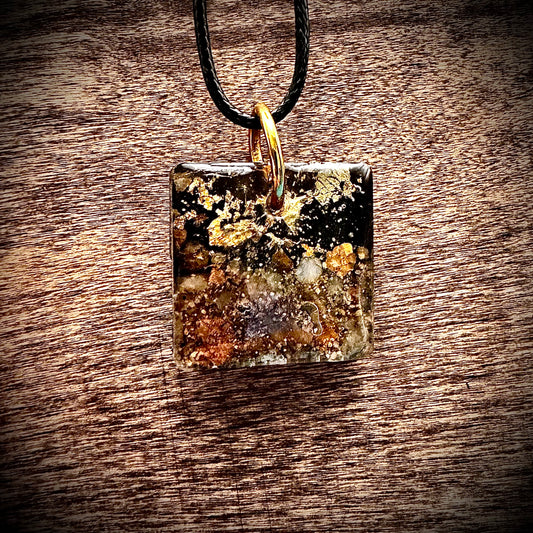 Kaw River Square with gold