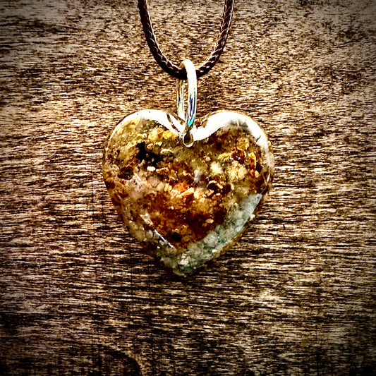 Kaw River Heart Necklace