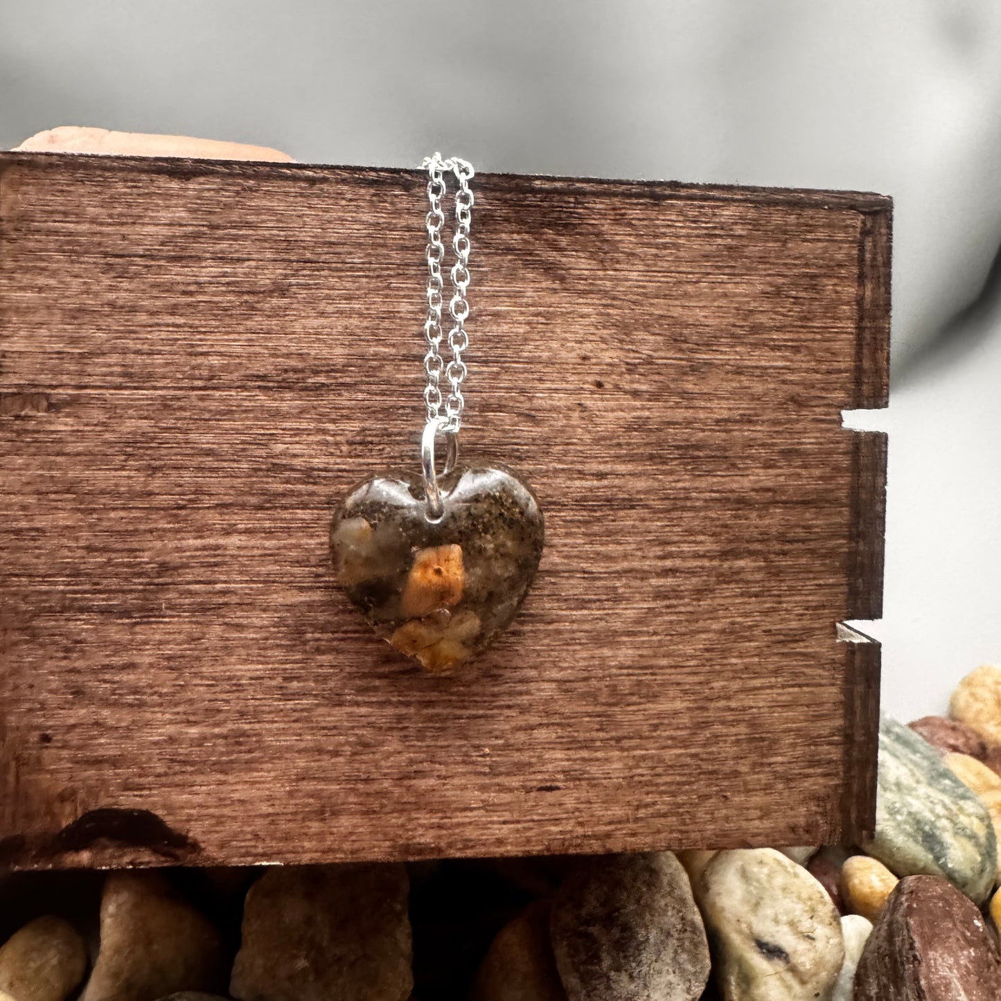Missouri River Keepsake Heart Pendant
