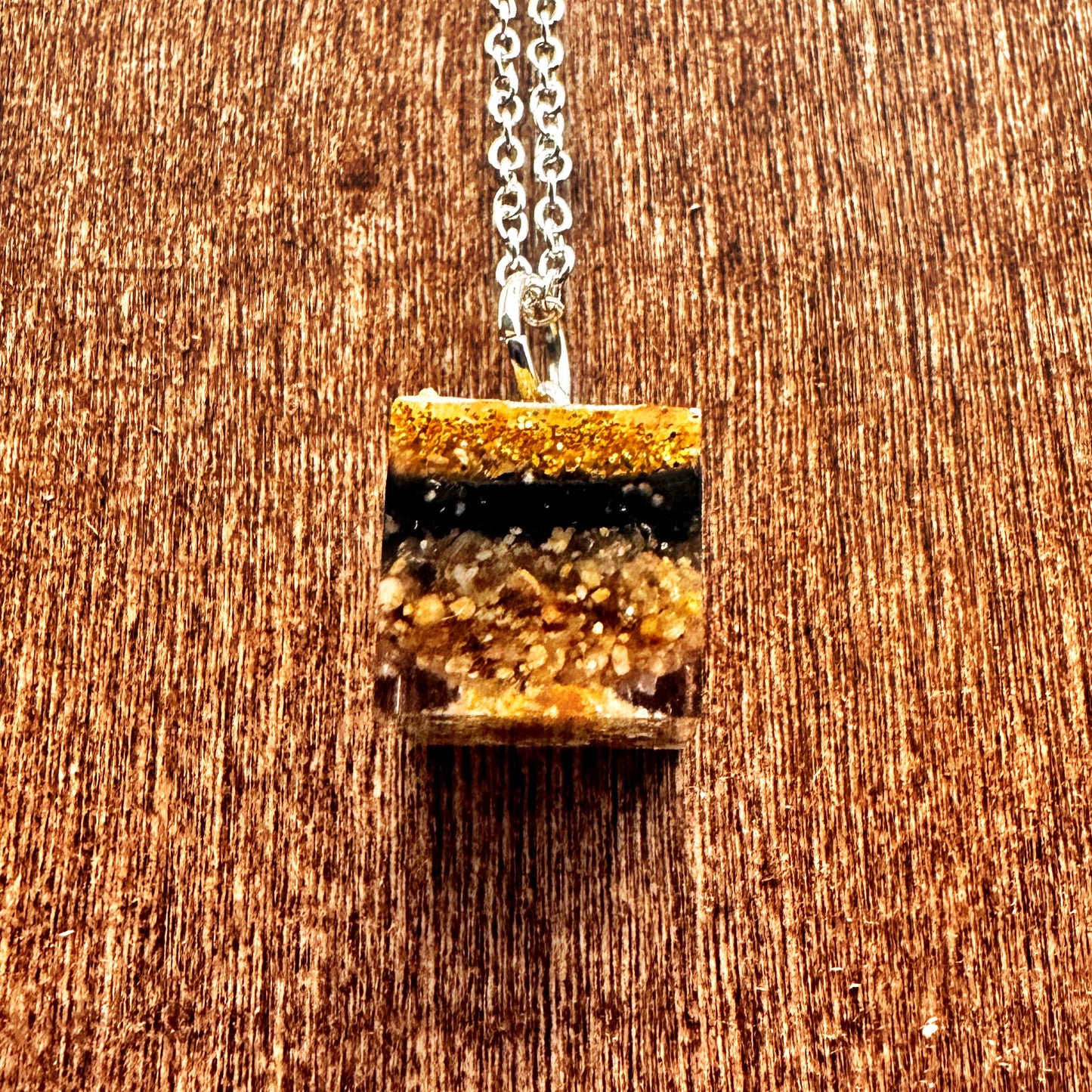 Missouri River Keepsake Square Pendant