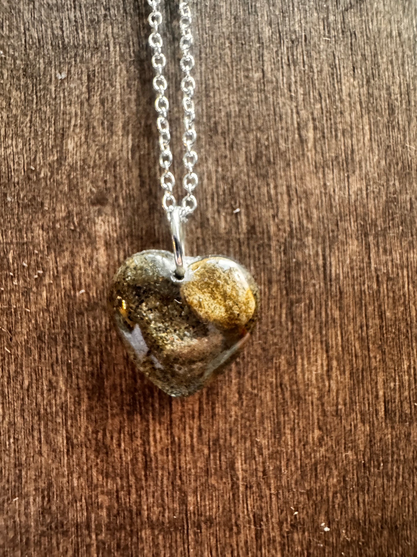 Missouri River Keepsake  Heart Pendant