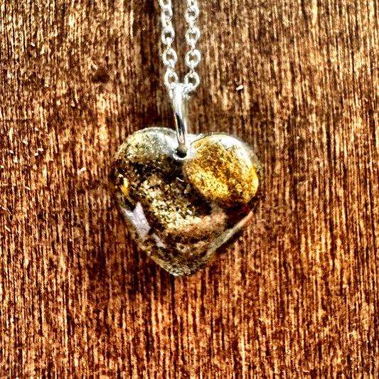 Missouri River Keepsake  Heart Pendant