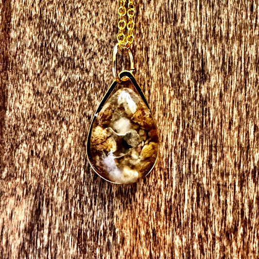 Kaw River Tear drop Necklace