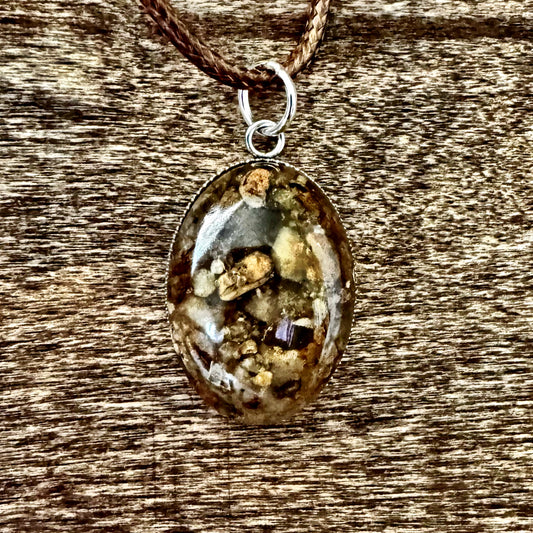 Kaw River Oval Necklace