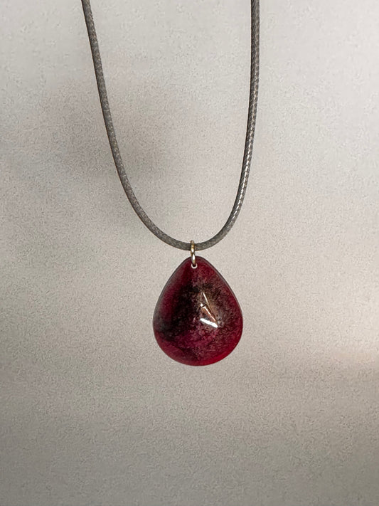 Midnight Teardrop Pendant