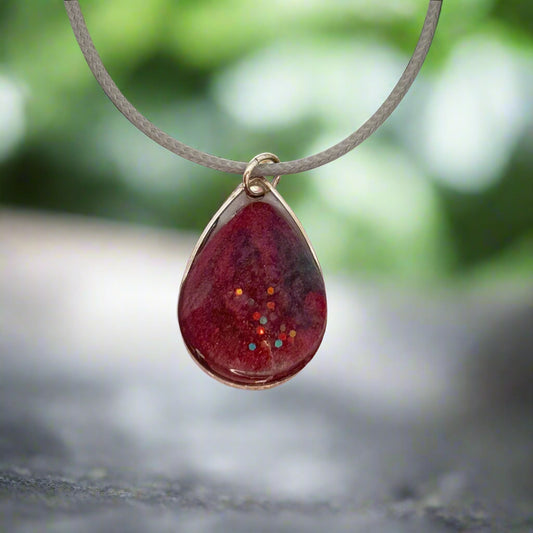 Midnight Teardrop Pendant
