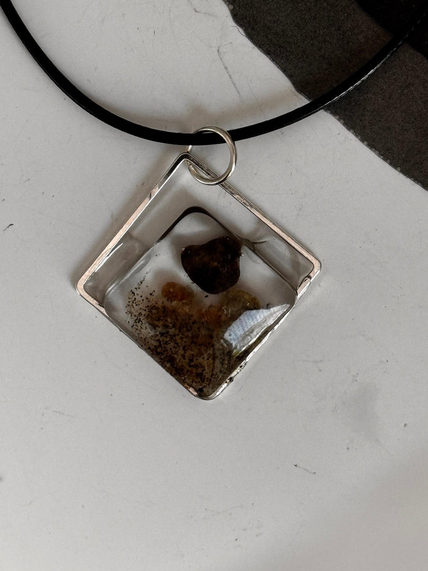 Missouri River Diamond Pendant (silver-plated)